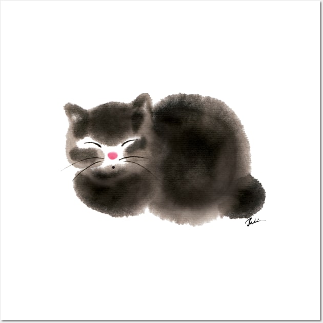 Fuzzy cat Wall Art by juliewu